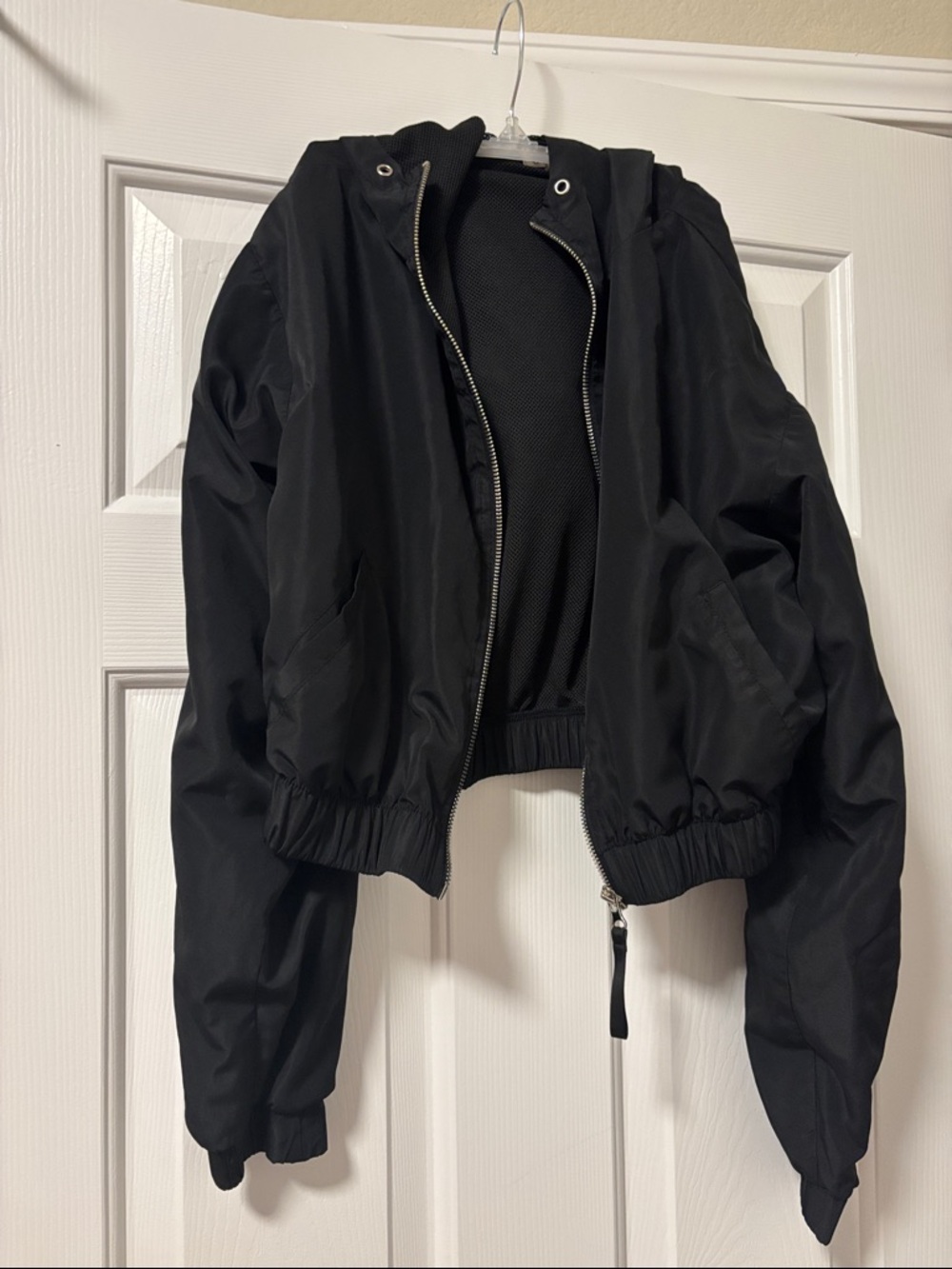 Forever 21 Black Mesh-Lined Jacket